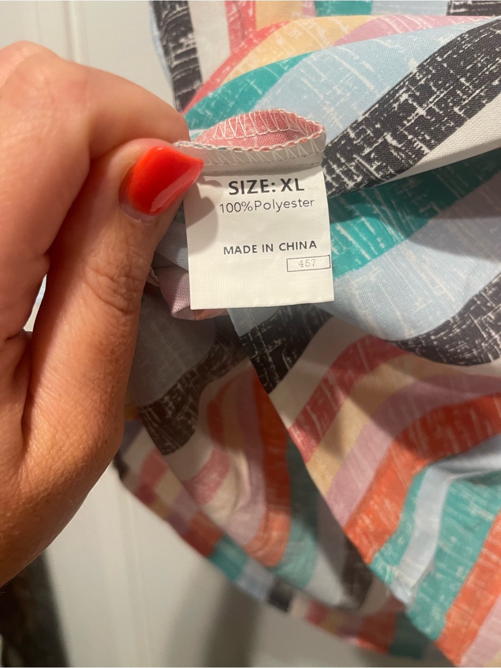 Striped Ruffle Top - Colorful Stripe - Picture 4 of 4